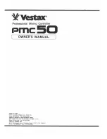 Vestax PMC-50 Owner'S Manual preview