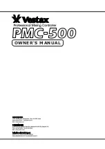 Предварительный просмотр 1 страницы Vestax PMC 500 Owner'S Manual