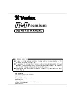 Preview for 1 page of Vestax R-1 Premium Owner'S Manual