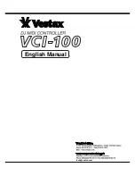 Vestax VCI-100 User Manual preview