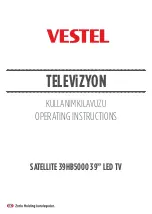 VESTEL 39HB5000 Operating Instructions Manual preview