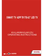 Preview for 1 page of VESTEL 42PF7017B Operating Instructions Manual