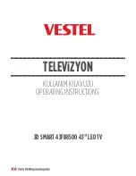 VESTEL 43FB8500 Operating Instructions Manual предпросмотр