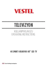 VESTEL 48UA8900 Operating Instructions Manual preview