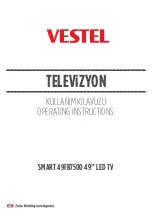 VESTEL 49FB7500 Operating Instructions Manual preview