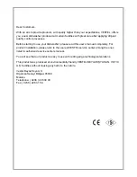 Preview for 2 page of VESTEL BMH-L406 W User Manual