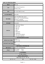 Preview for 7 page of VESTEL OPS150-71 User Manual