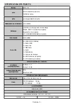 Preview for 21 page of VESTEL OPS150-71 User Manual