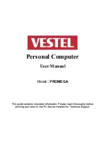 VESTEL PROMEGA User Manual предпросмотр