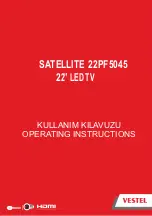 Preview for 1 page of VESTEL SATELLITE 22PF5045 Operating Instructions Manual