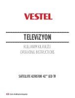 VESTEL Satellite 40FA5000 Operating Instructions Manual предпросмотр