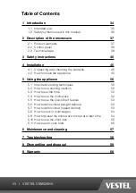 Preview for 33 page of VESTEL VEM620HX Operating Instructions Manual