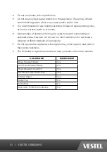 Preview for 51 page of VESTEL VEM620HX Operating Instructions Manual