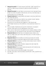 Preview for 71 page of VESTEL VEM620HX Operating Instructions Manual