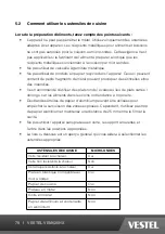 Preview for 79 page of VESTEL VEM620HX Operating Instructions Manual