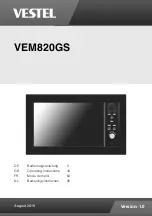 Предварительный просмотр 1 страницы VESTEL VEM820GS Operating Instructions Manual