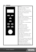 Предварительный просмотр 7 страницы VESTEL VEM820GS Operating Instructions Manual