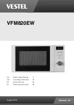 Preview for 1 page of VESTEL VFM820EW Operating Instructions Manual