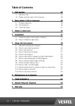 Preview for 35 page of VESTEL VFM820EW Operating Instructions Manual