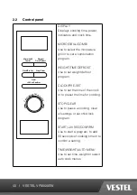 Preview for 40 page of VESTEL VFM820EW Operating Instructions Manual