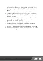 Preview for 46 page of VESTEL VFM820EW Operating Instructions Manual