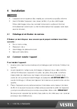 Preview for 76 page of VESTEL VFM820EW Operating Instructions Manual