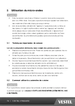 Preview for 78 page of VESTEL VFM820EW Operating Instructions Manual