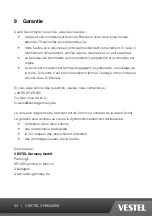 Preview for 93 page of VESTEL VFM820EW Operating Instructions Manual