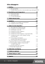 Preview for 94 page of VESTEL VFM820EW Operating Instructions Manual