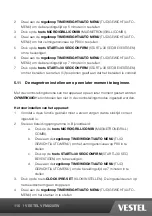 Preview for 116 page of VESTEL VFM820EW Operating Instructions Manual