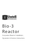 Vestelli BIO-3 REACTOR Installation, Operation And Service Manual предпросмотр