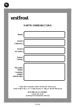 Предварительный просмотр 64 страницы Vestfrost 5901138700129 Operation Manual