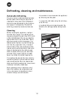 Preview for 12 page of Vestfrost AKG 317 Instructions For Use Manual