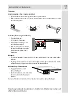 Предварительный просмотр 37 страницы Vestfrost CBI 2791 F NF E User Manual