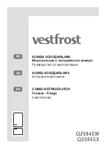 Vestfrost CLF384 EW User Manual preview