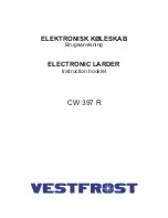 Предварительный просмотр 1 страницы Vestfrost CW 397 R Instruction Booklet