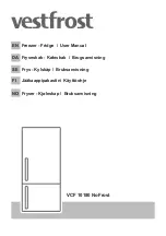 Preview for 1 page of Vestfrost VCF 10180 NoFrost User Manual