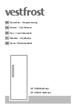 Preview for 1 page of Vestfrost VF 11186 NoFrost User Manual