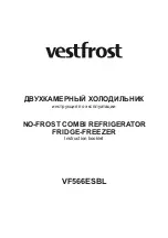 Vestfrost VF566ESBL Instruction Booklet preview