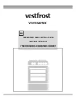 Preview for 1 page of Vestfrost VGC6642MX Operating And Installation Instructions