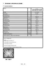 Предварительный просмотр 55 страницы Vestfrost VIH 1060 P User Manual