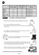 Предварительный просмотр 22 страницы Vestfrost VR-BB27612H1S Operation Manual