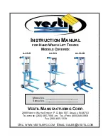 Vestil A-LIFT-CB Instruction Manual preview