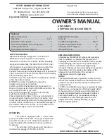 Preview for 1 page of Vestil AHLT Series Owner'S Manual