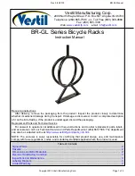 Preview for 1 page of Vestil BR-GL Series Instruction Manual