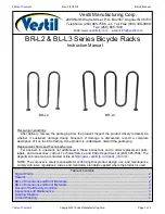 Preview for 1 page of Vestil BR-L2 Series Instruction Manual