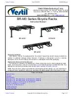 Vestil BR-M3 Series Instruction Manual предпросмотр