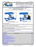 Preview for 1 page of Vestil CART-LP Series Instruction Manual