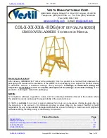 Vestil COL HDG Series Instruction Manual предпросмотр