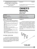 Preview for 1 page of Vestil D-FORK Owner'S Manual